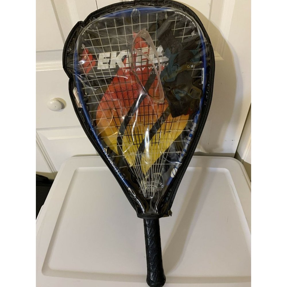 EKTELON Racquetball Racquet INVADER TI 925 Power level Xsmall glasses head glove
